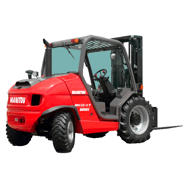 5500 lb Forklift truck 186in pneumatic 4WD diesel