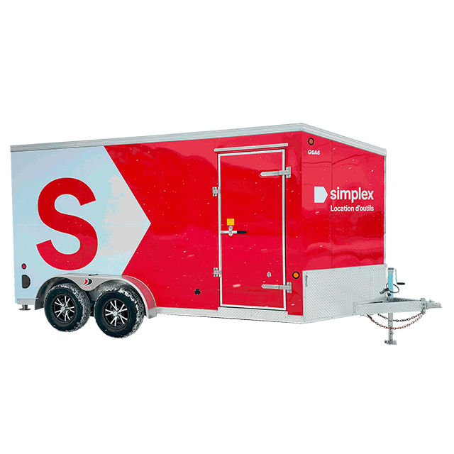 Enclosed trailer 7 x 14 ft 6500 lb