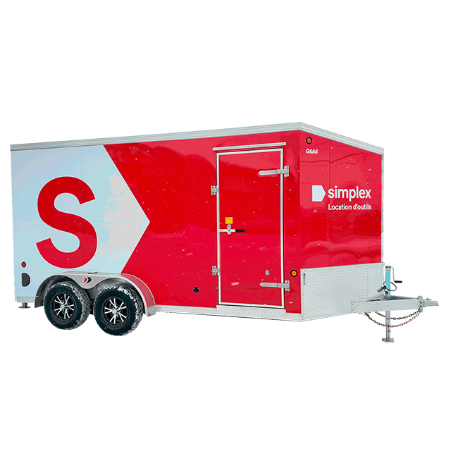 Enclosed trailer 7 x 14 ft 6500 lb