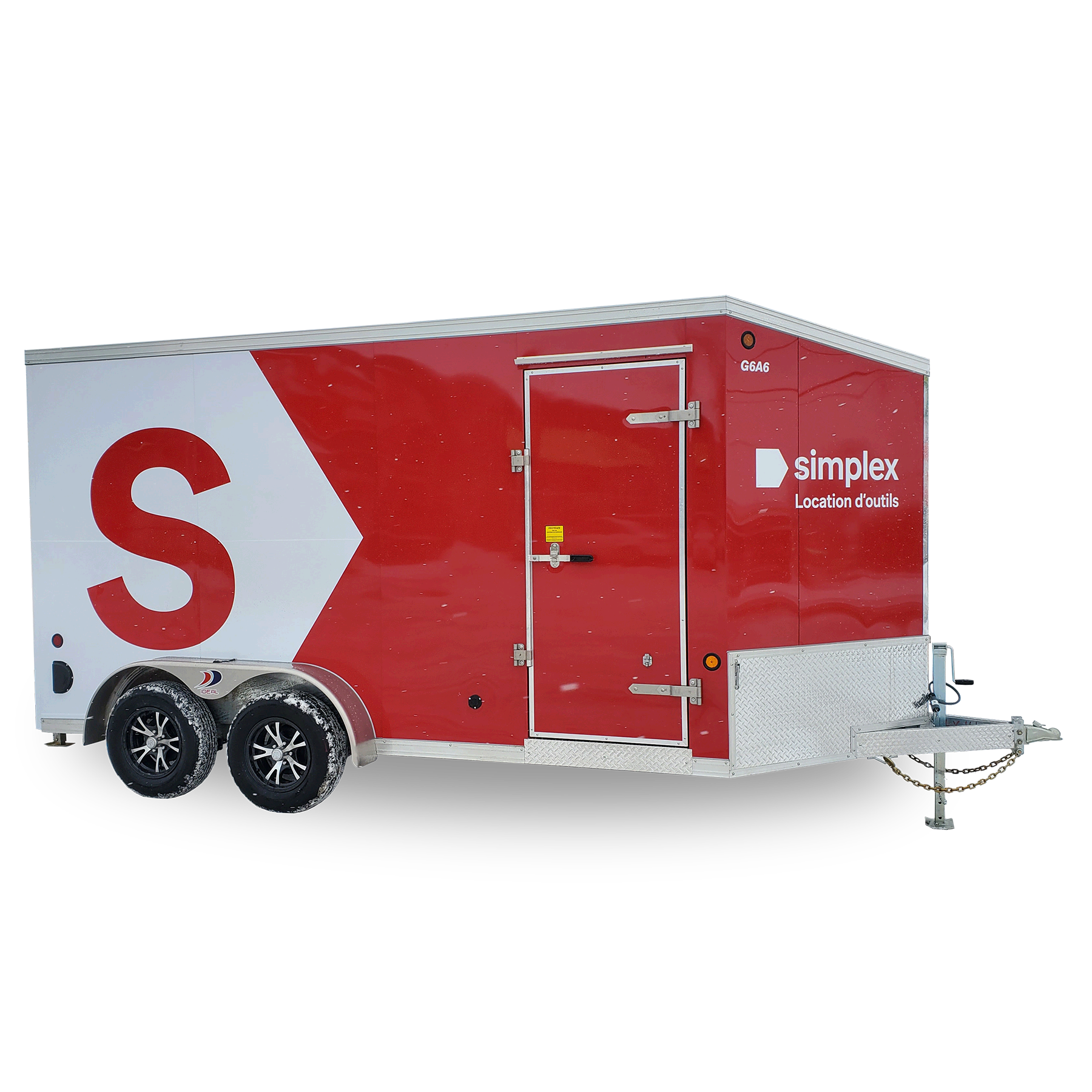 Enclosed trailer 7 x 14 ft 4500 lb