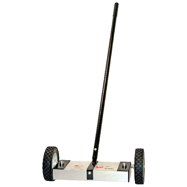 Magnetic sweeper on wheels 24 in