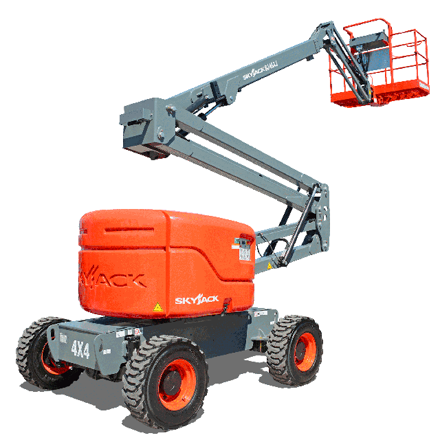 Rental of a 45ft gas and propane articulated boom lift | Simplex
