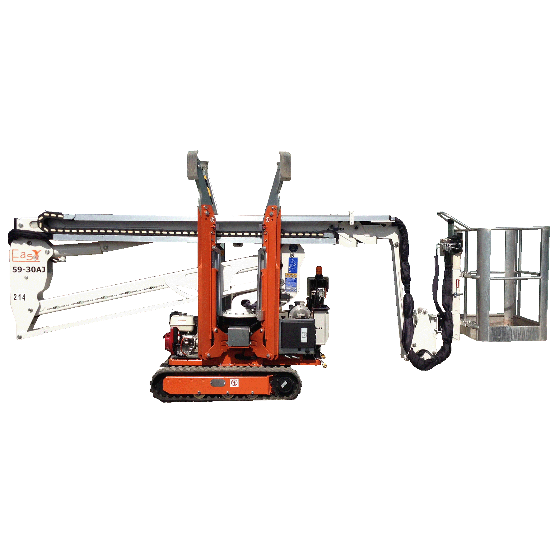Articulated boom on tracks 53 feet gas or 110V Rental | Simplex