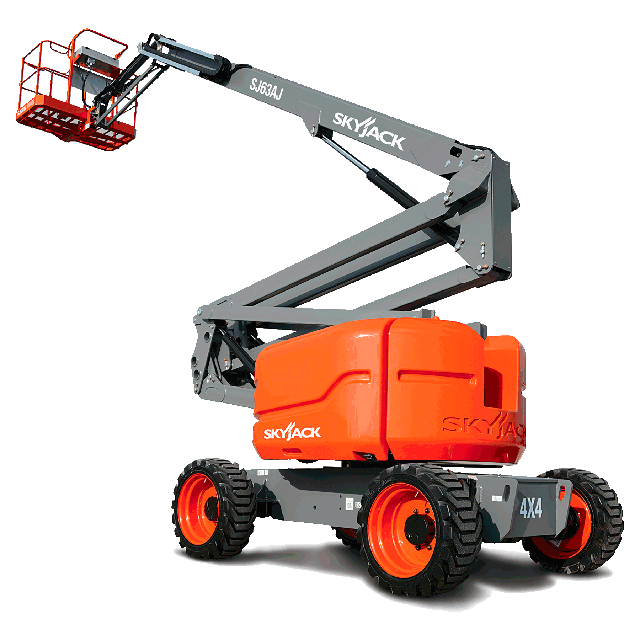 Articulating boom lift 60ft 4WD gas and propane