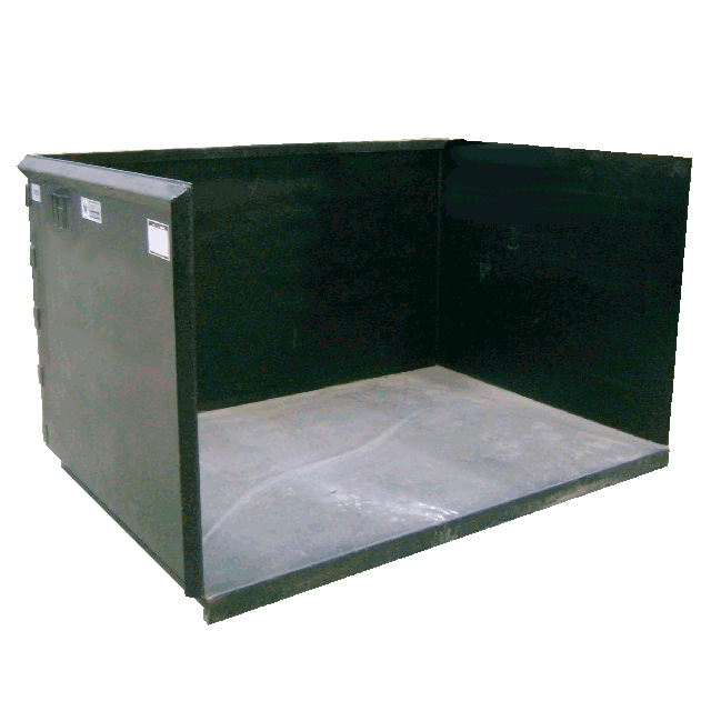 Benne à déchets pour chariot télescopique 5 v.cu 5000 lb