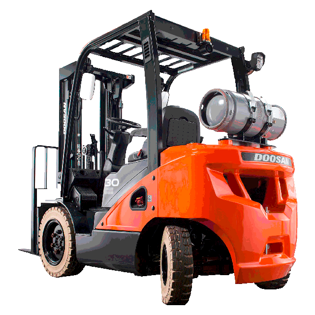 6000 lb Forklift 240in solid pneumatic propane