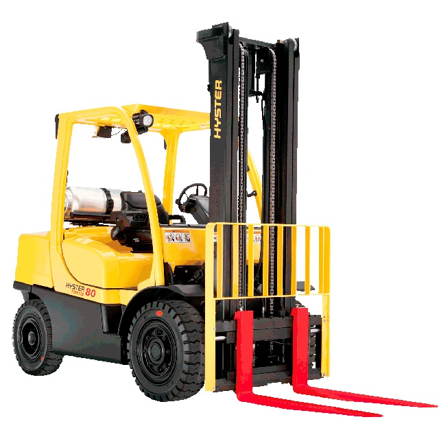 6900 lb Forklift 212in solid pneumatic propane