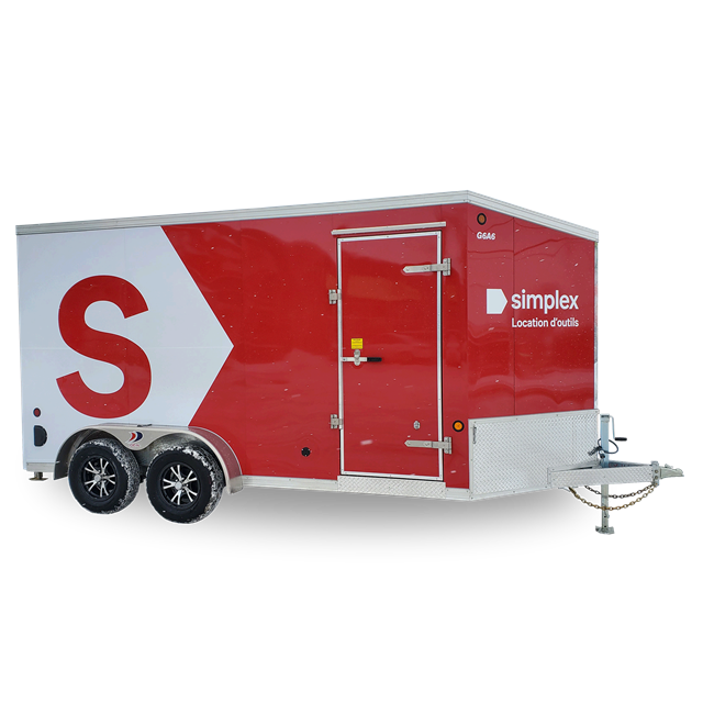 Closed trailer 4500lbs 7ft x 14ft