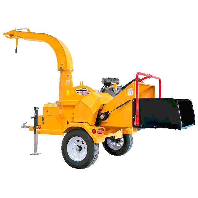 Towable 6in wood chipper gas
