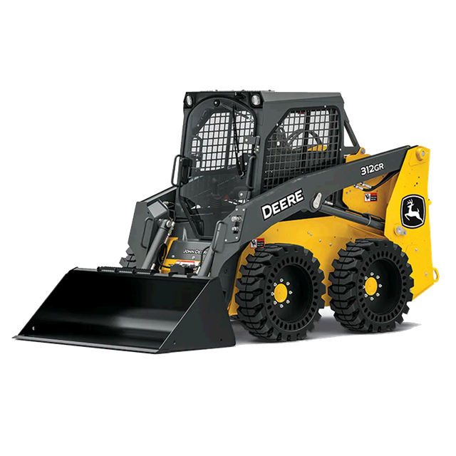 1550 lb Compact skid steer loader 4WD diesel